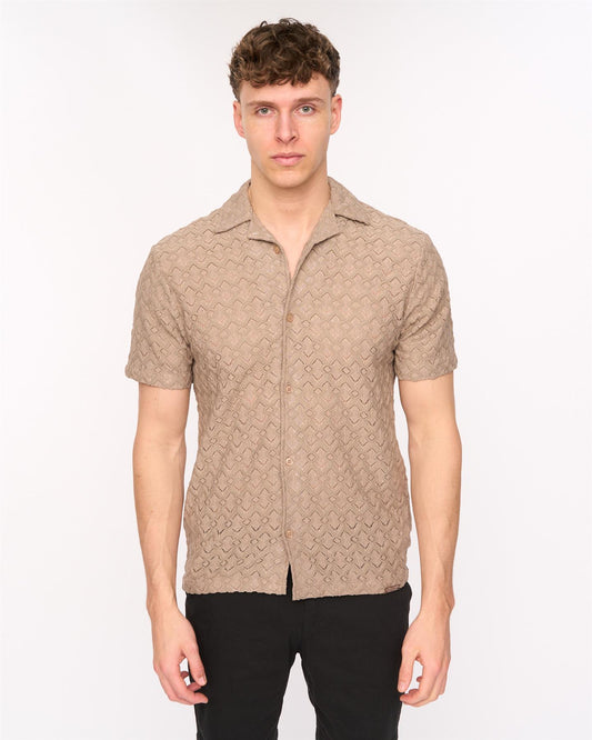 Foxborough Knit Shirt Taupe
