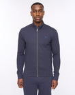 Hannings Zip Thru Hoodie Dark Navy