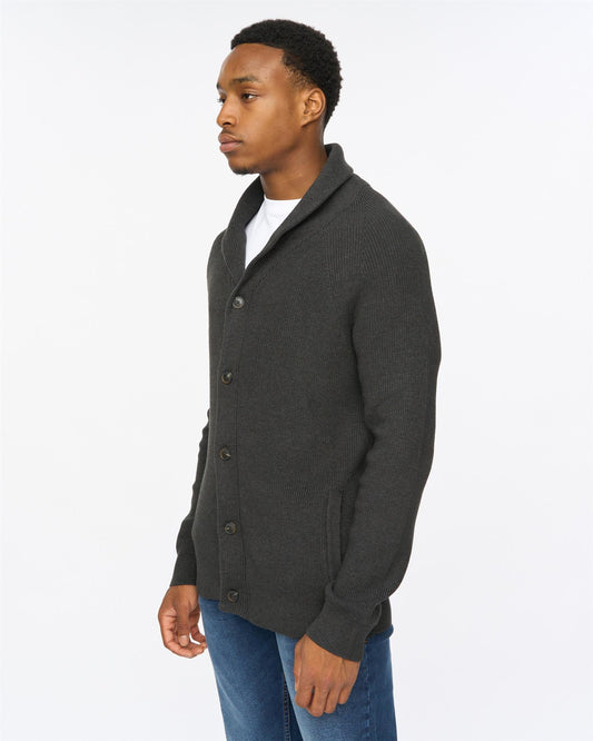 Venosa Shawl Cardigan Charcoal