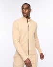 Hannings Zip Thru Hoodie Stone