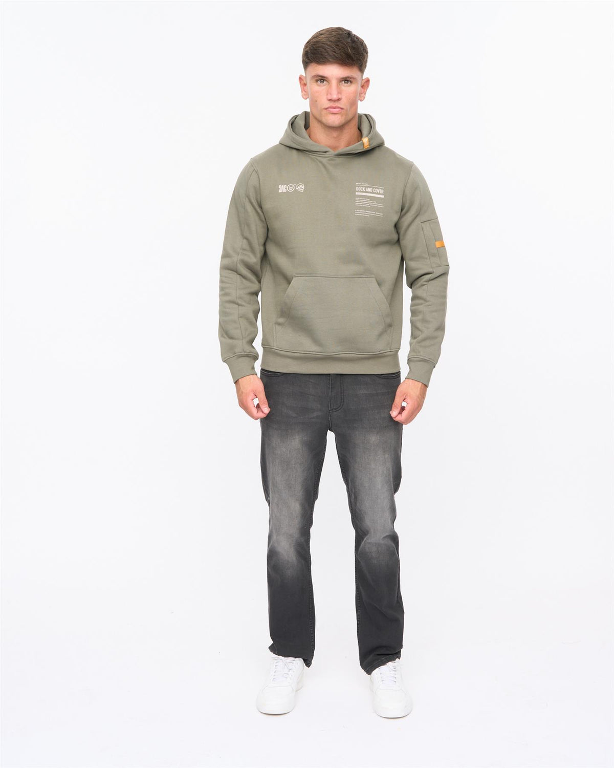 Skullmatic Hoodie Dark Olive
