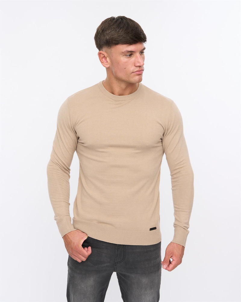 Consenza Crew Knit Stone