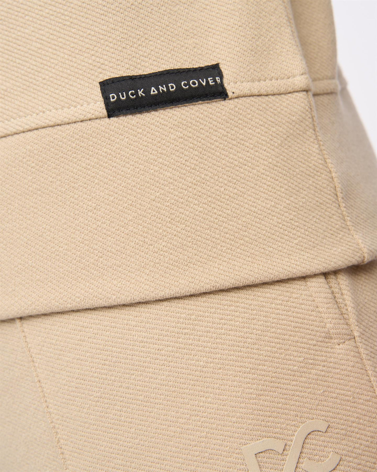 Slellmoore 1/4 Zip Hoodie Stone