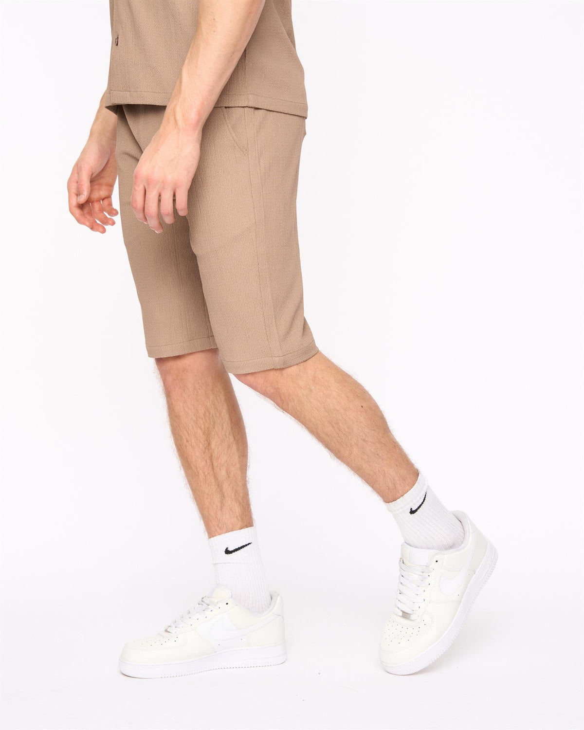 Hingham Shirt & Shorts Set Taupe