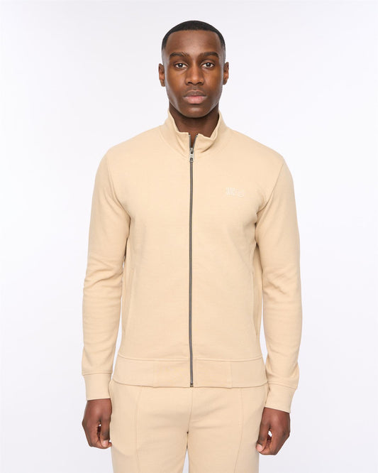 Hannings Zip Thru Hoodie & Joggers Set Stone