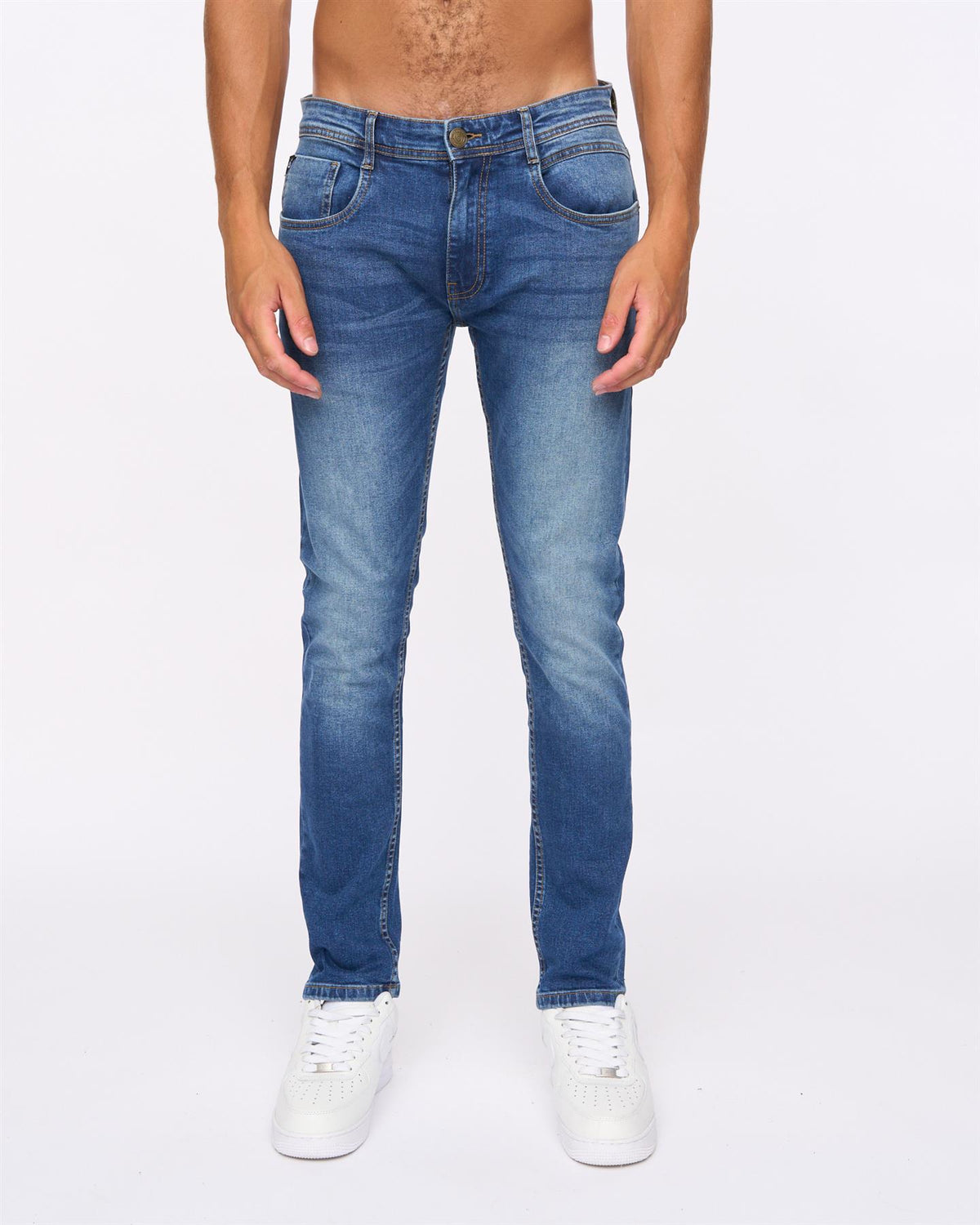 Maylead Slim Fit Jeans Stone Wash