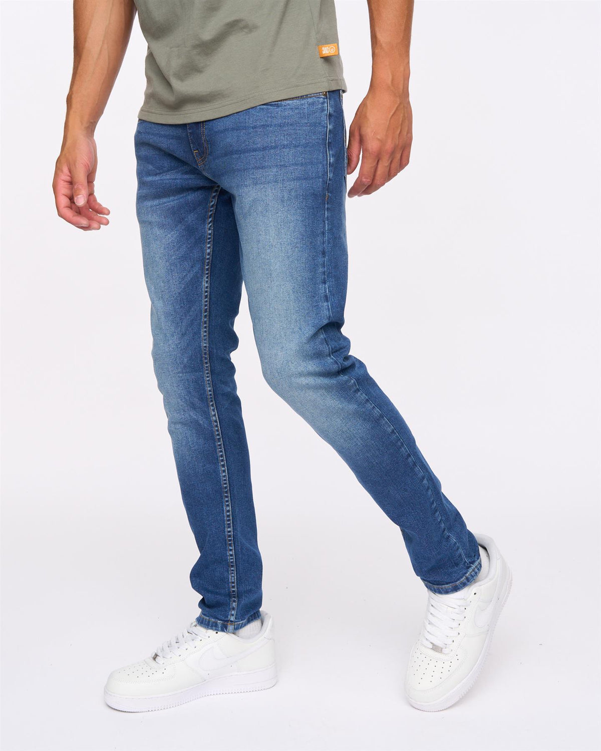 Maylead Slim Fit Jeans Stone Wash