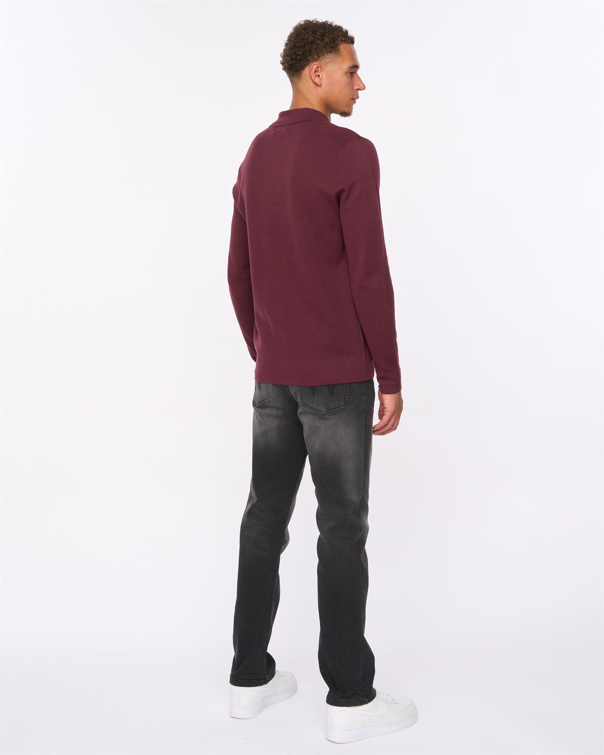 Melfi Zip Thru Knit Raisin