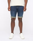 Mustone Denim Shorts Raw Wash