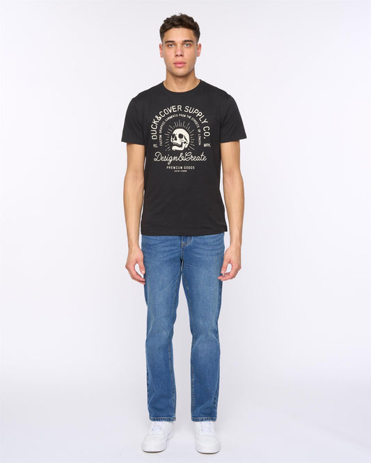 Hydras Straight Leg Jeans Mid Wash