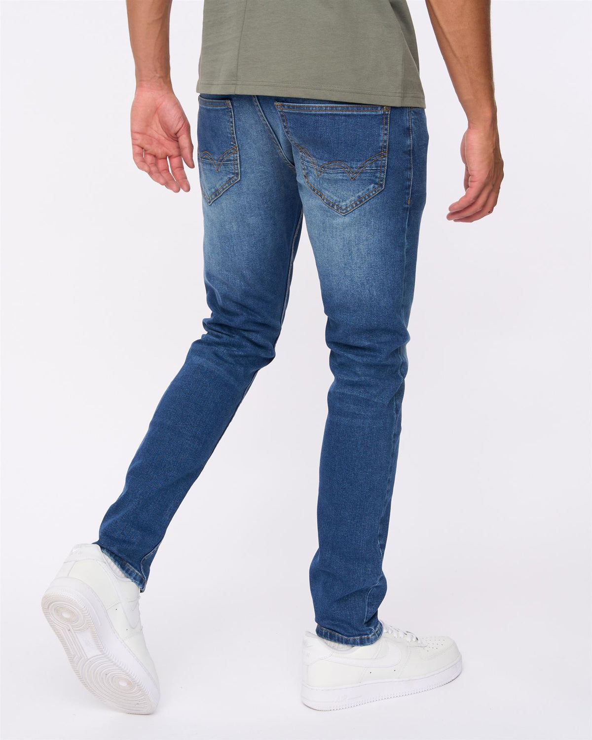 Maylead Slim Fit Jeans Stone Wash