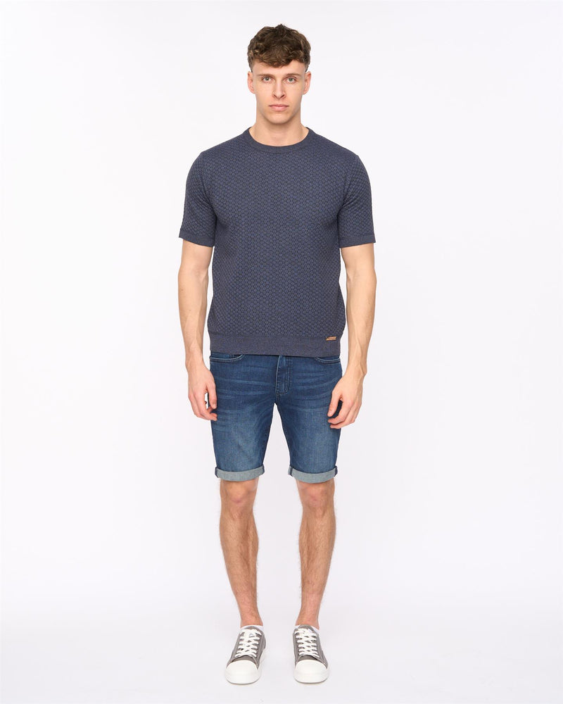 Mataso Knit T-Shirt Slate Blue