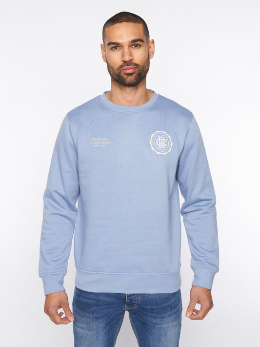 Keyaan Crew Sweat Blue