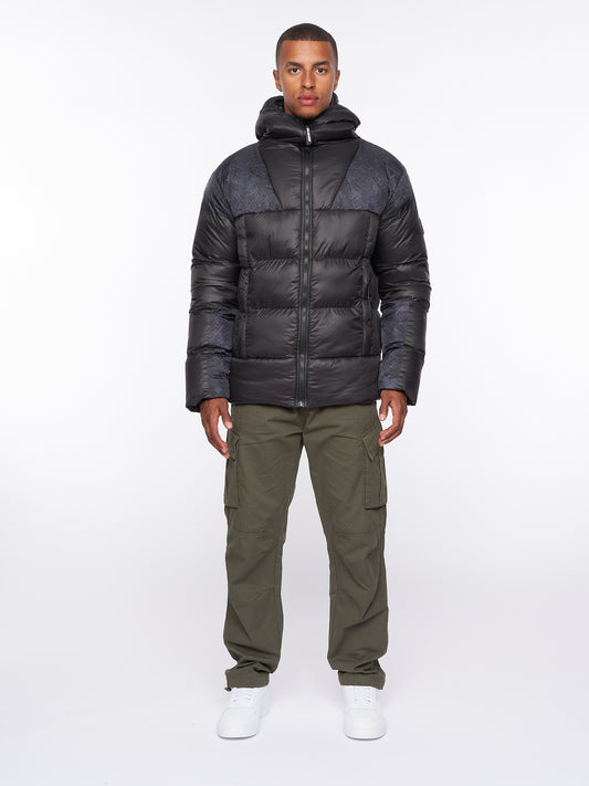 Ryebank Padded Jacket Black Camo