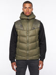 Rierson Hooded Gilet Dark Olive