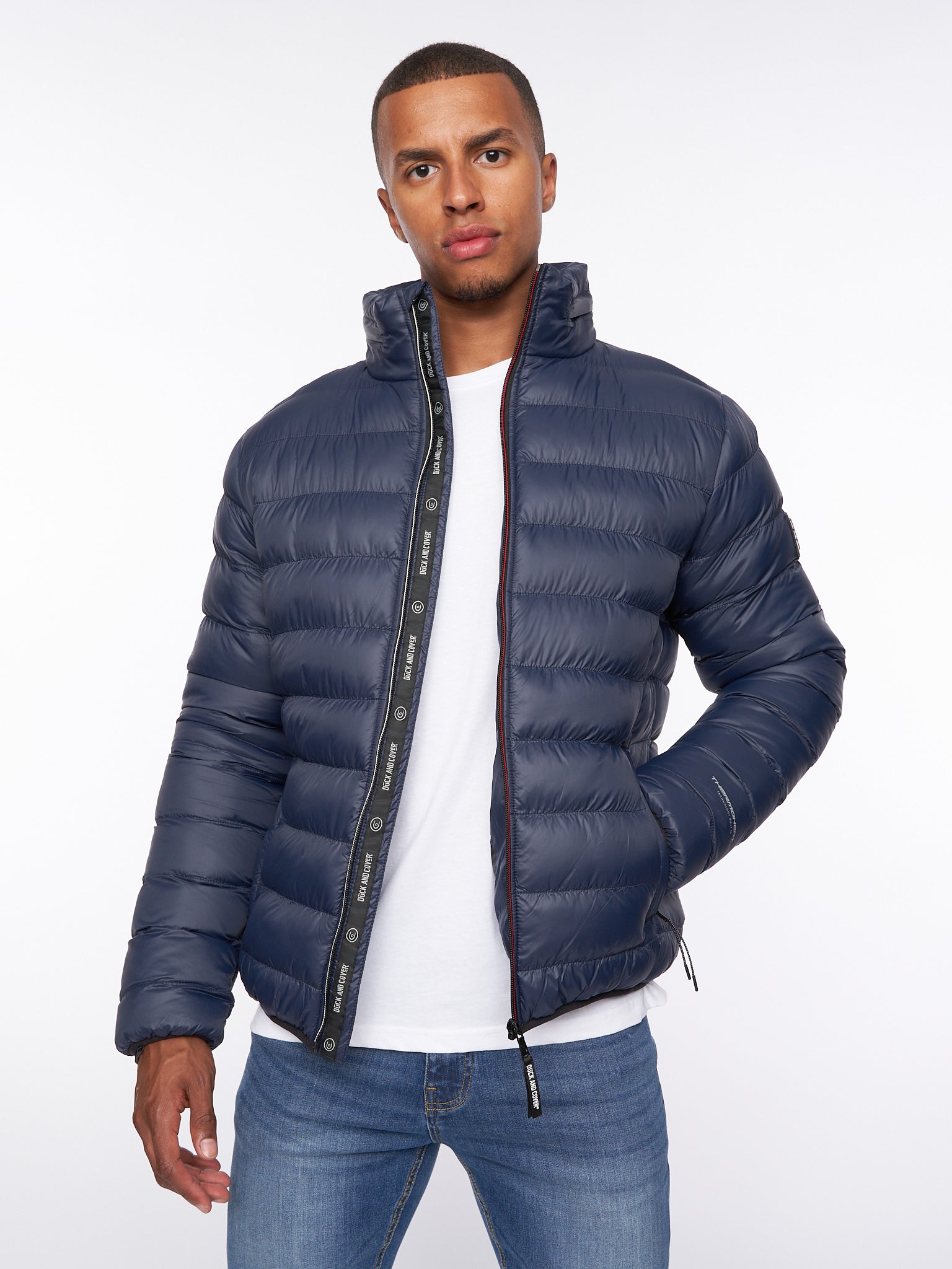 Duck & Cover - Mens Sheemy Padded Jacket Navy – Duck and Cover