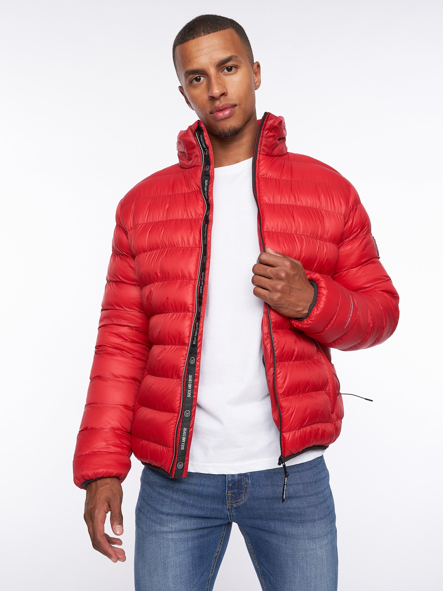 Duck & Cover - Mens Sheemy Padded Jacket Red – Duck and Cover