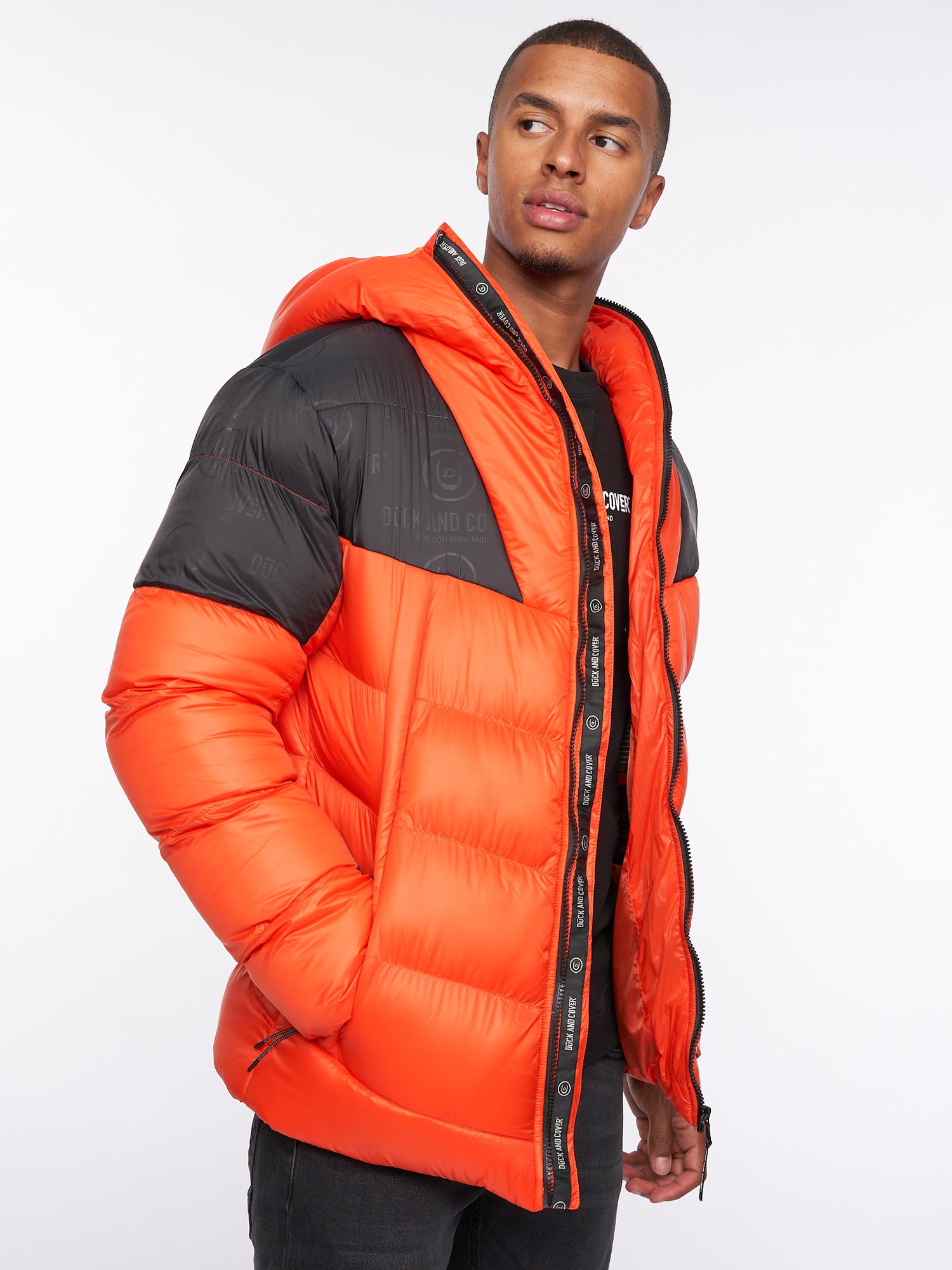 Mens Raymax Padded Jacket Orange – Duck and Cover