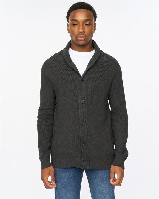 Venosa Shawl Cardigan Charcoal