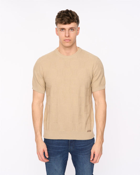 Littleton Knit T-Shirt Light Stone