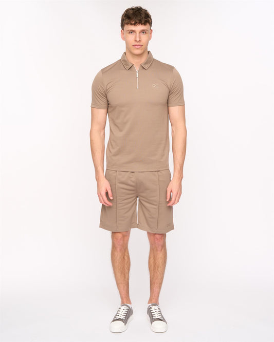 Medford Polo & Shorts Set Taupe
