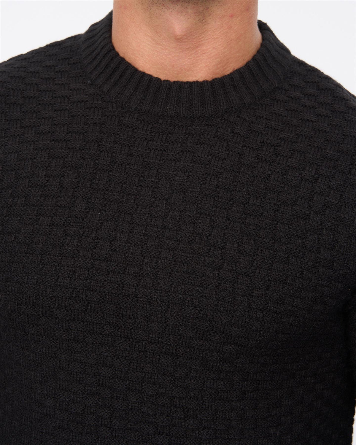 Matera Textured Knit Black