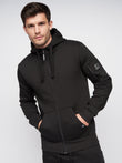 Milgate Zip Thru Hoodie Black