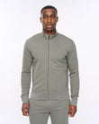 Hannings Zip Thru Hoodie Olive