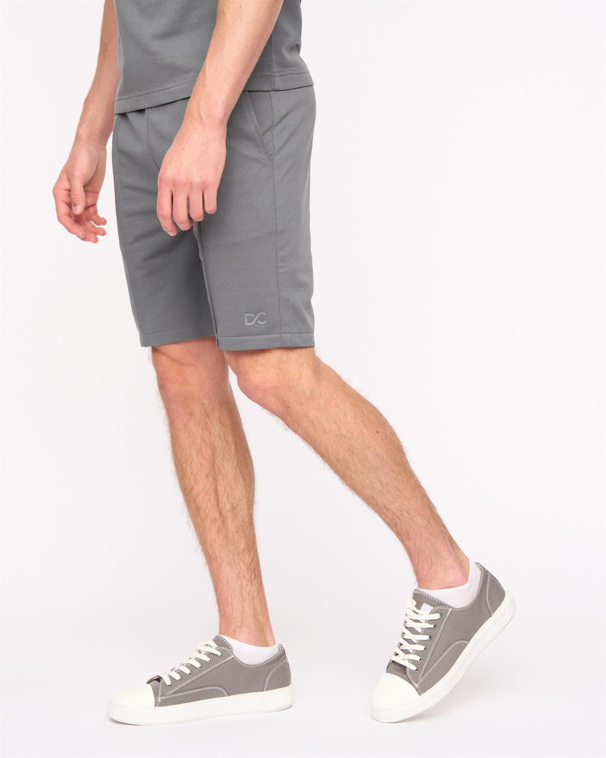 Medford Polo & Shorts Set Grey