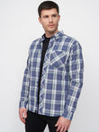Lennmore Shirt Blue Check