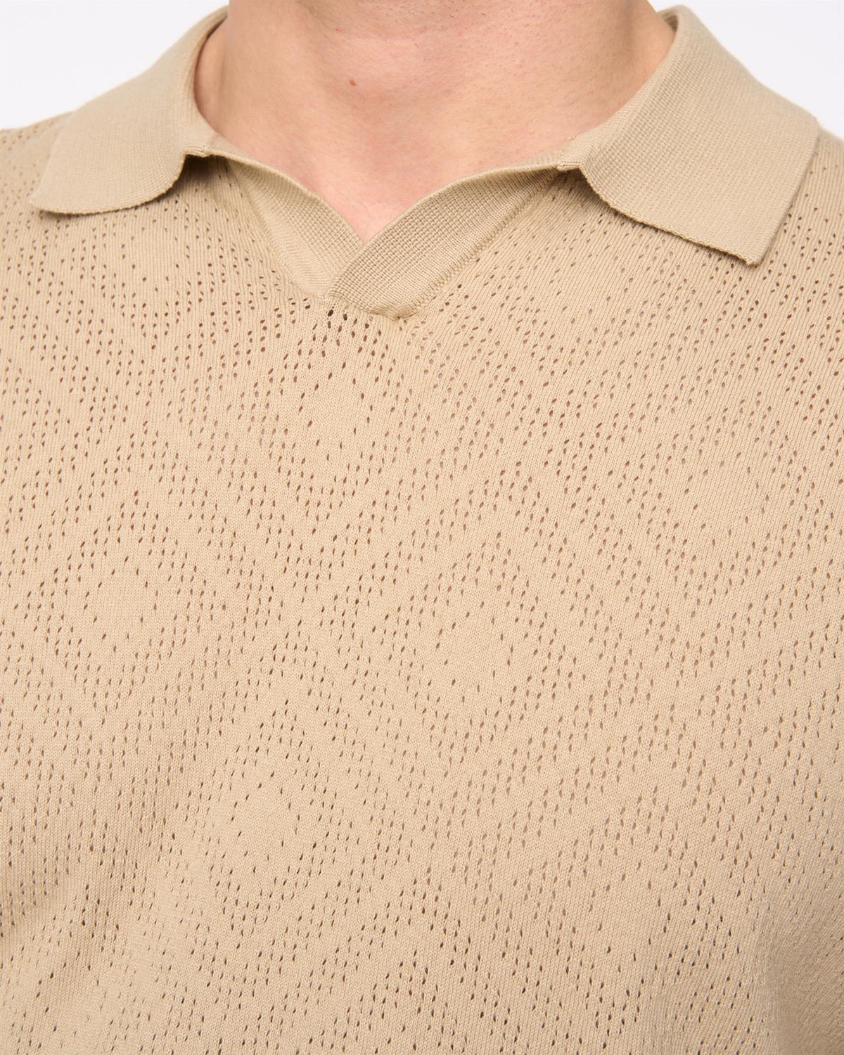 Dedham Knit Polo Stone