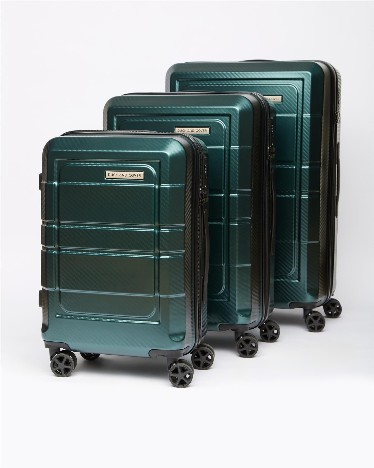 Green Vip Suitecase Venture Suitcase 3pk Dark Green – Duck and Cover