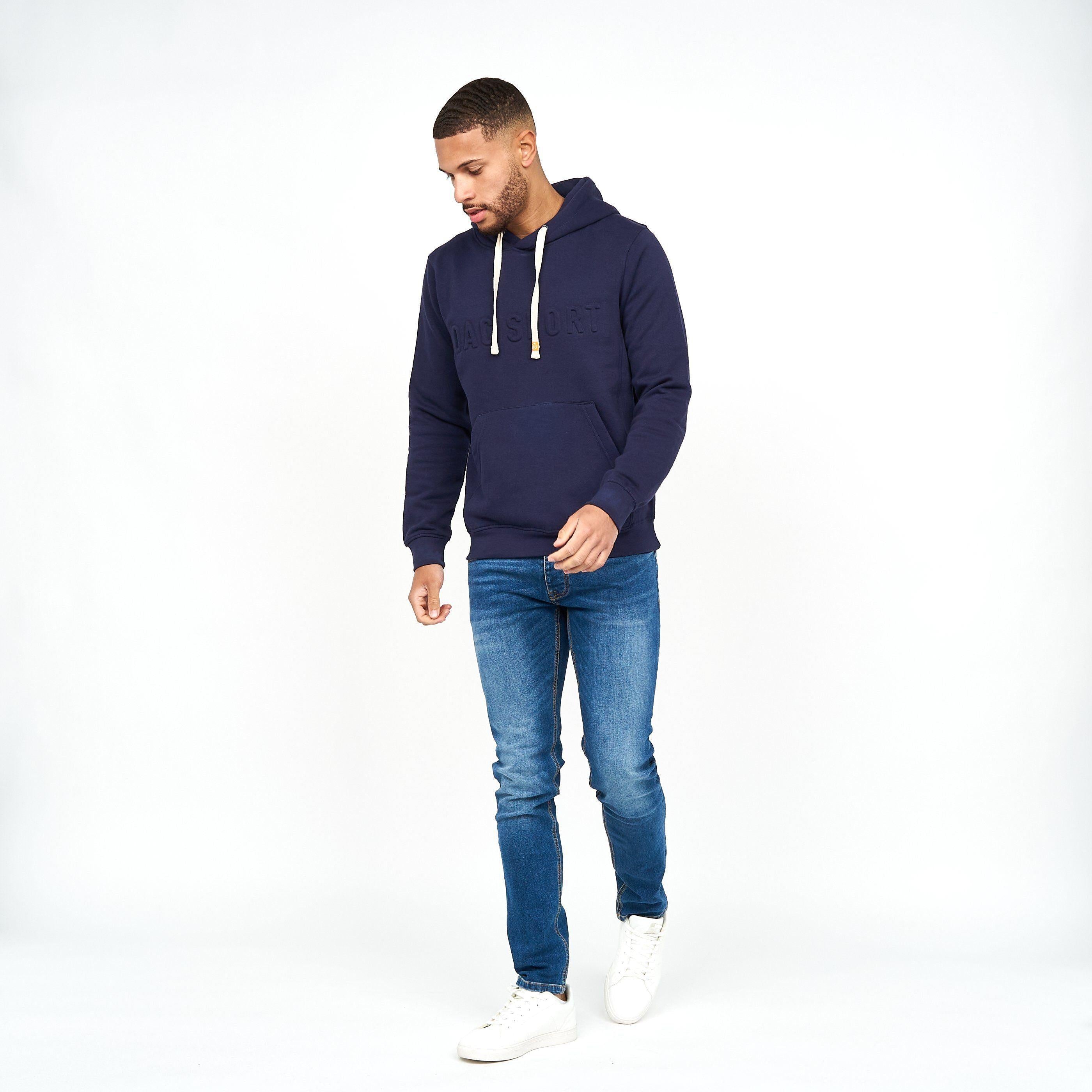 Mens peacoat with hoodie best sale