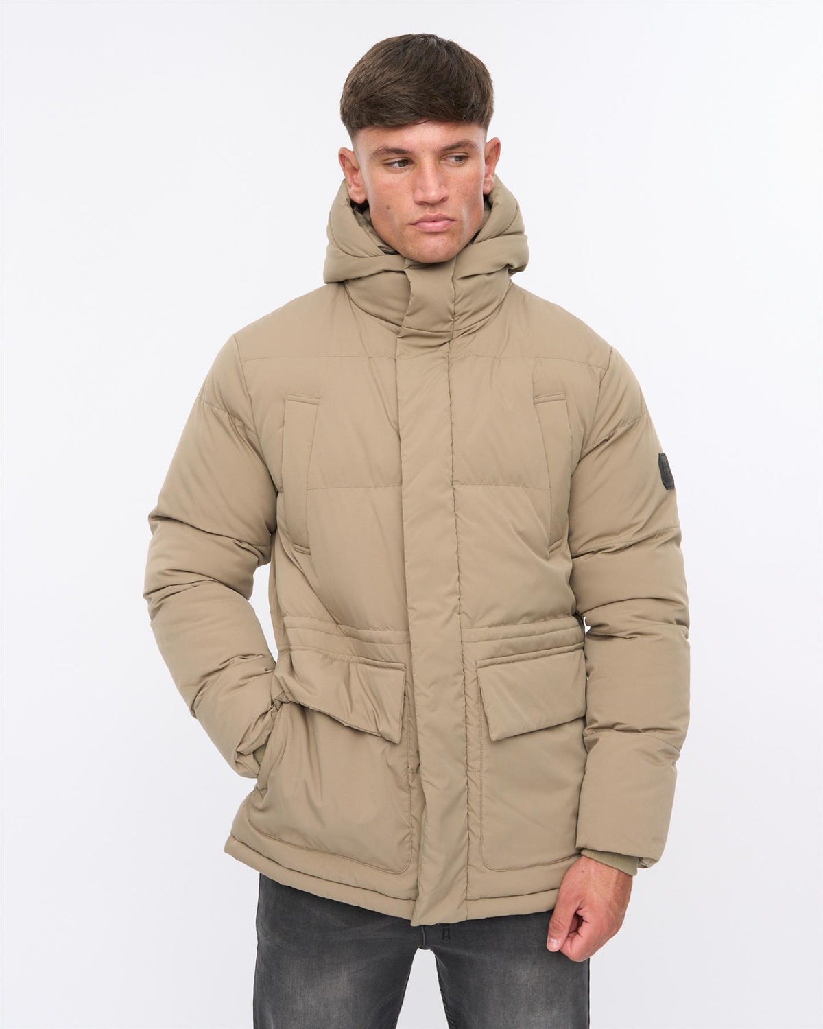 Fletchley Puffer Jacket Beige