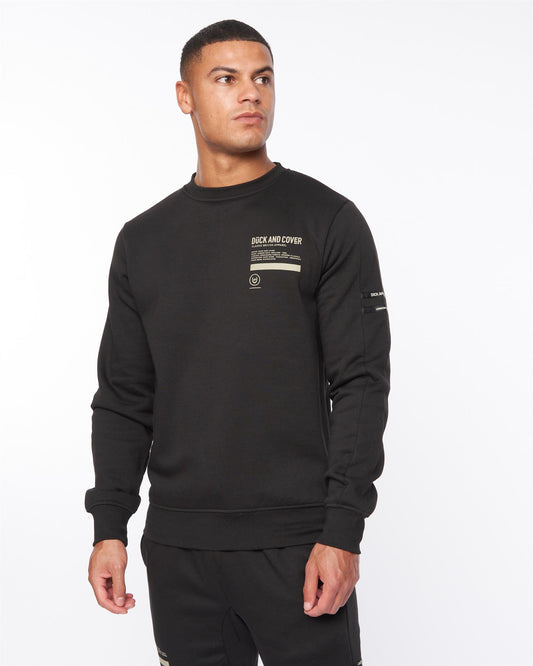 Jennerkins Crew Sweat Black