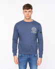 Stoneham Crew Sweat Denim Blue