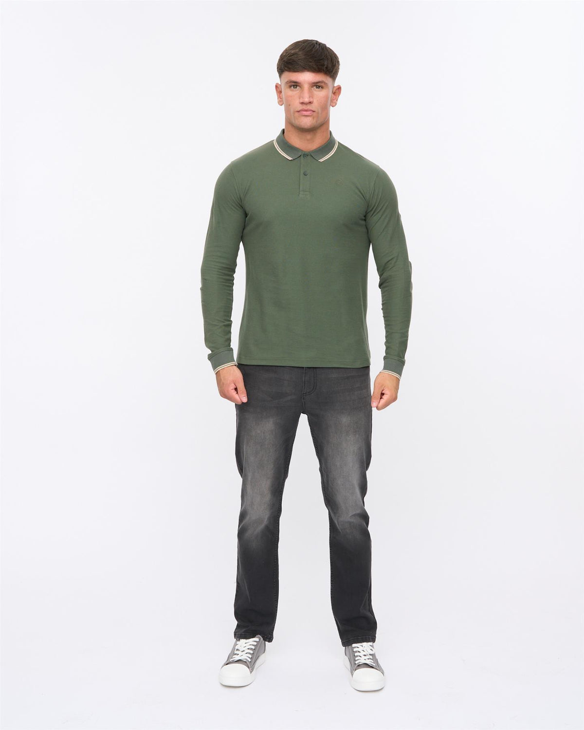 Roxberry Long Sleeve Polo Forest Green