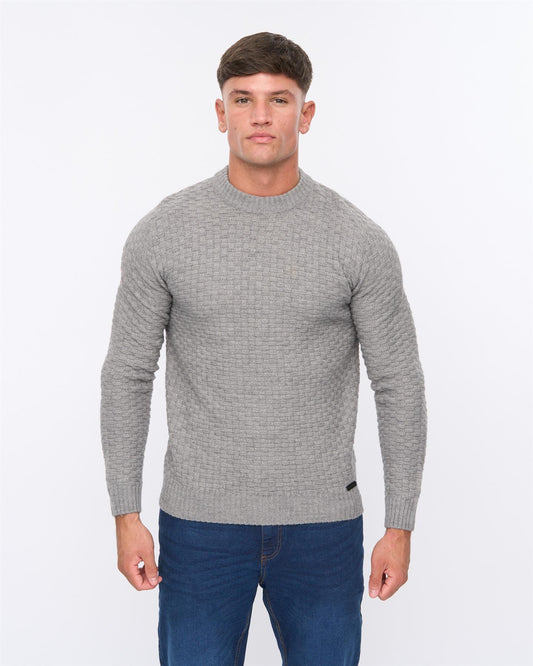 Matera Textured Knit Grey Marl