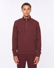 Slellmoore 1/4 Zip Hoodie Wine