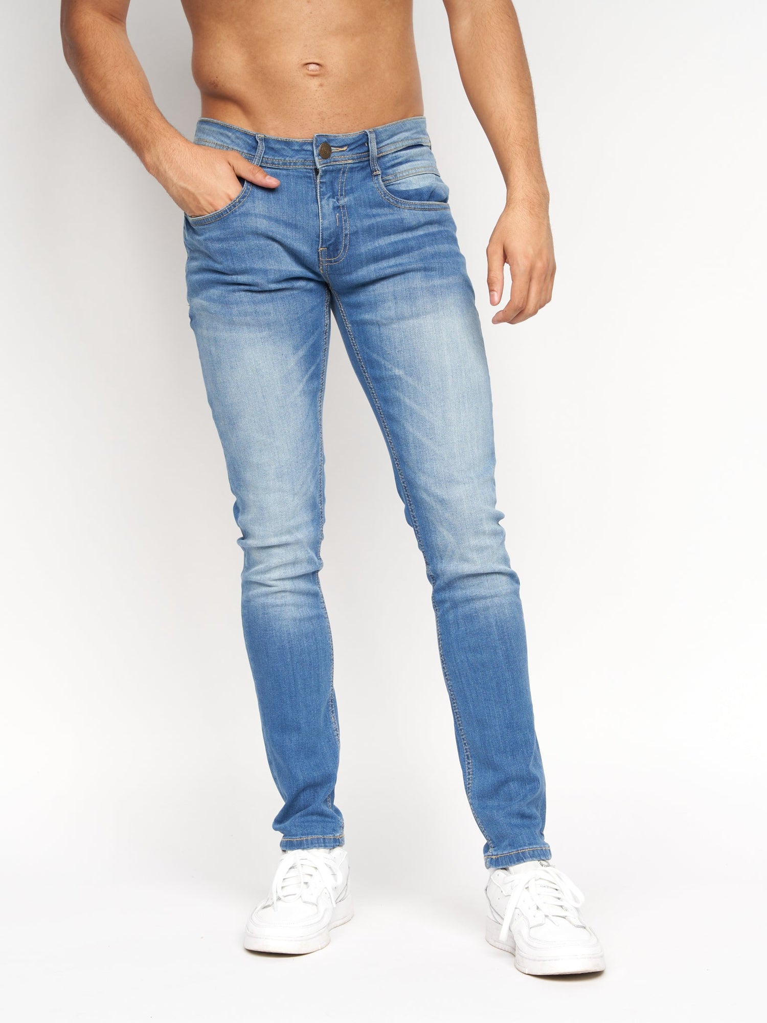 Duck & Cover - Mens Maylead Slim Fit Jeans Light Wash – Duck and Cover