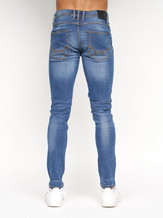 Maylead Slim Fit Jeans Stone Wash
