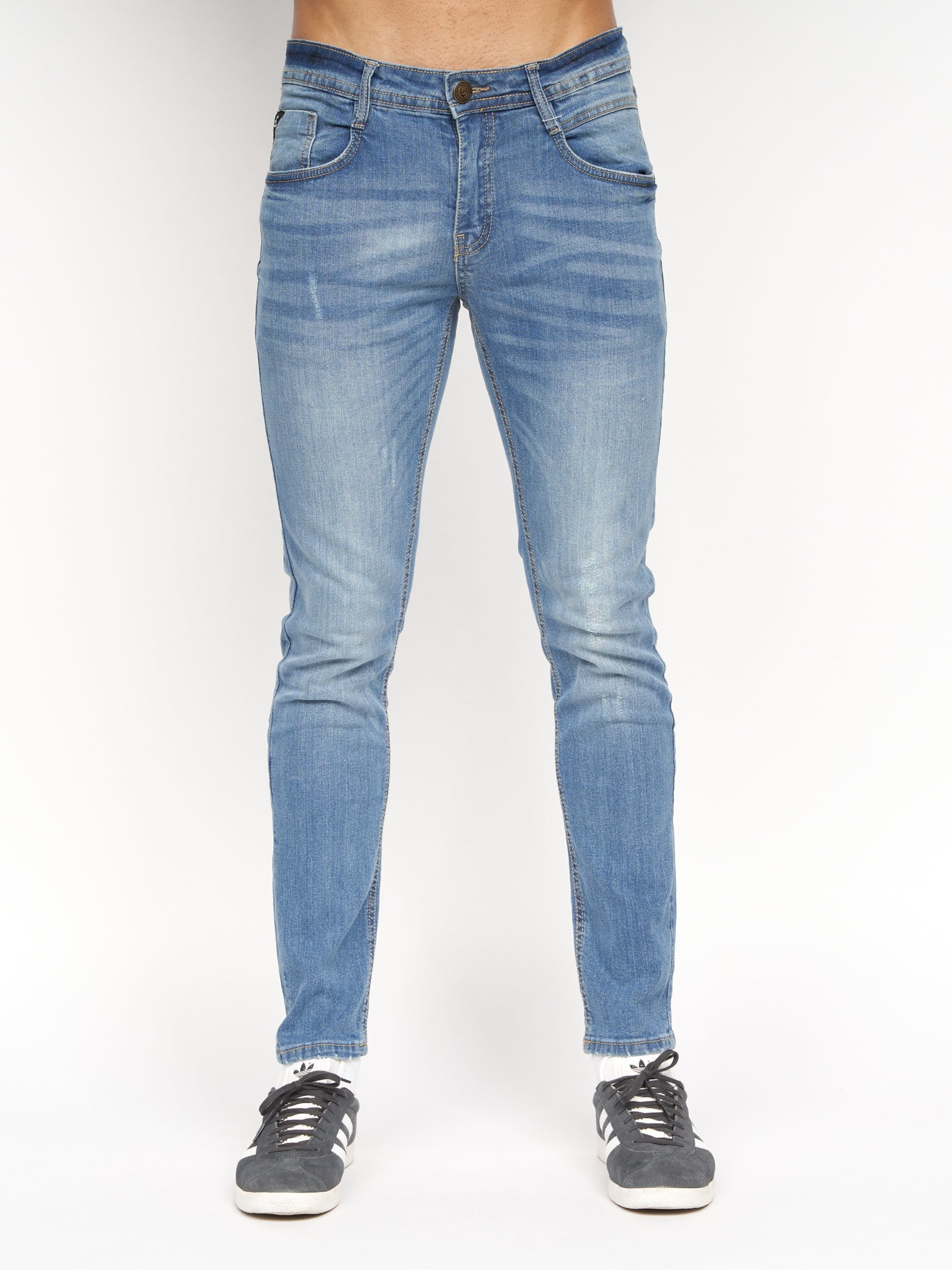 Mens Tranfold Slim Fit Jeans Light Wash – Duck and Cover