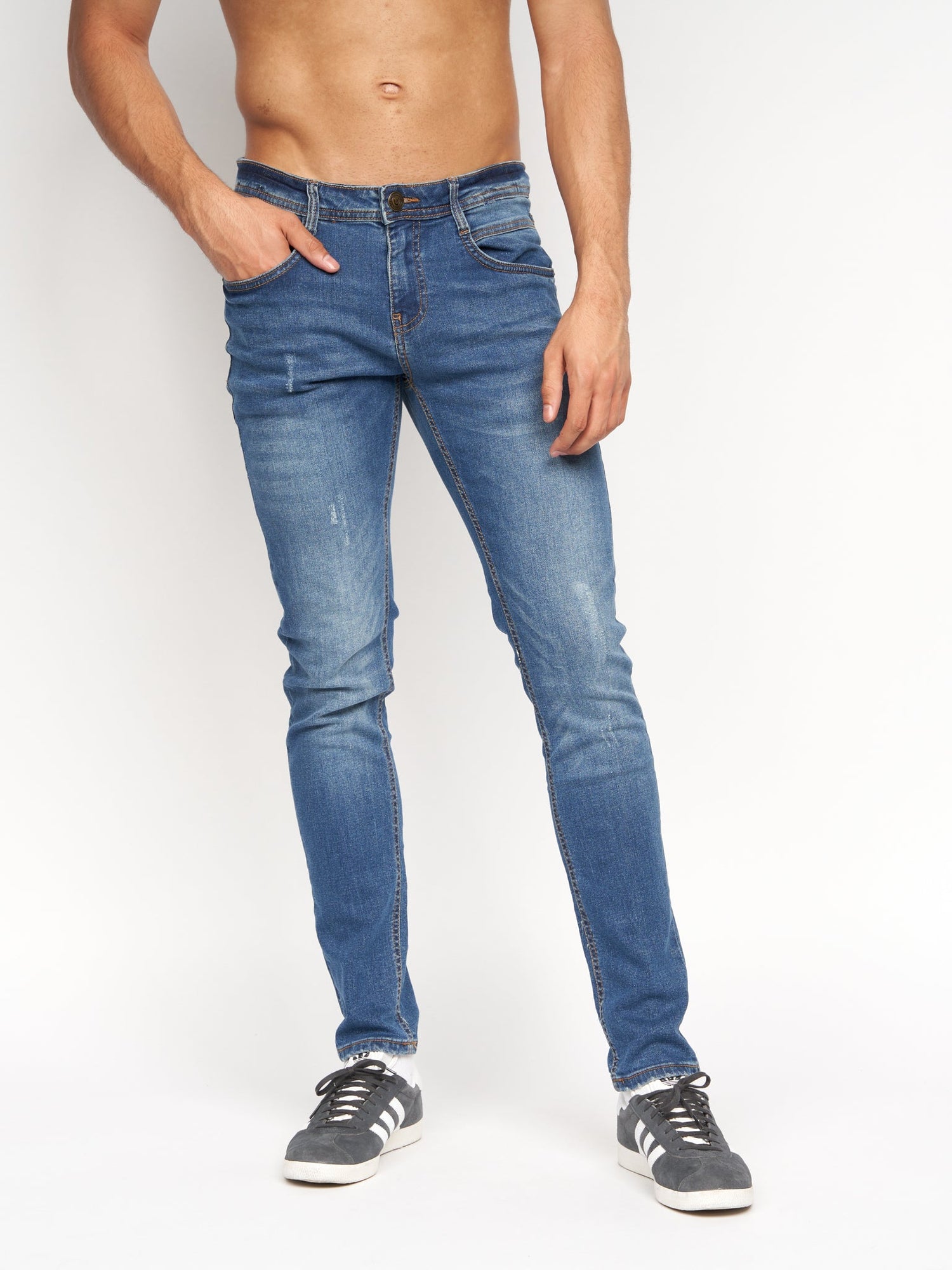 Duck & Cover - Mens Tranfold Slim Fit Jeans Stone Wash – Duck and Cover