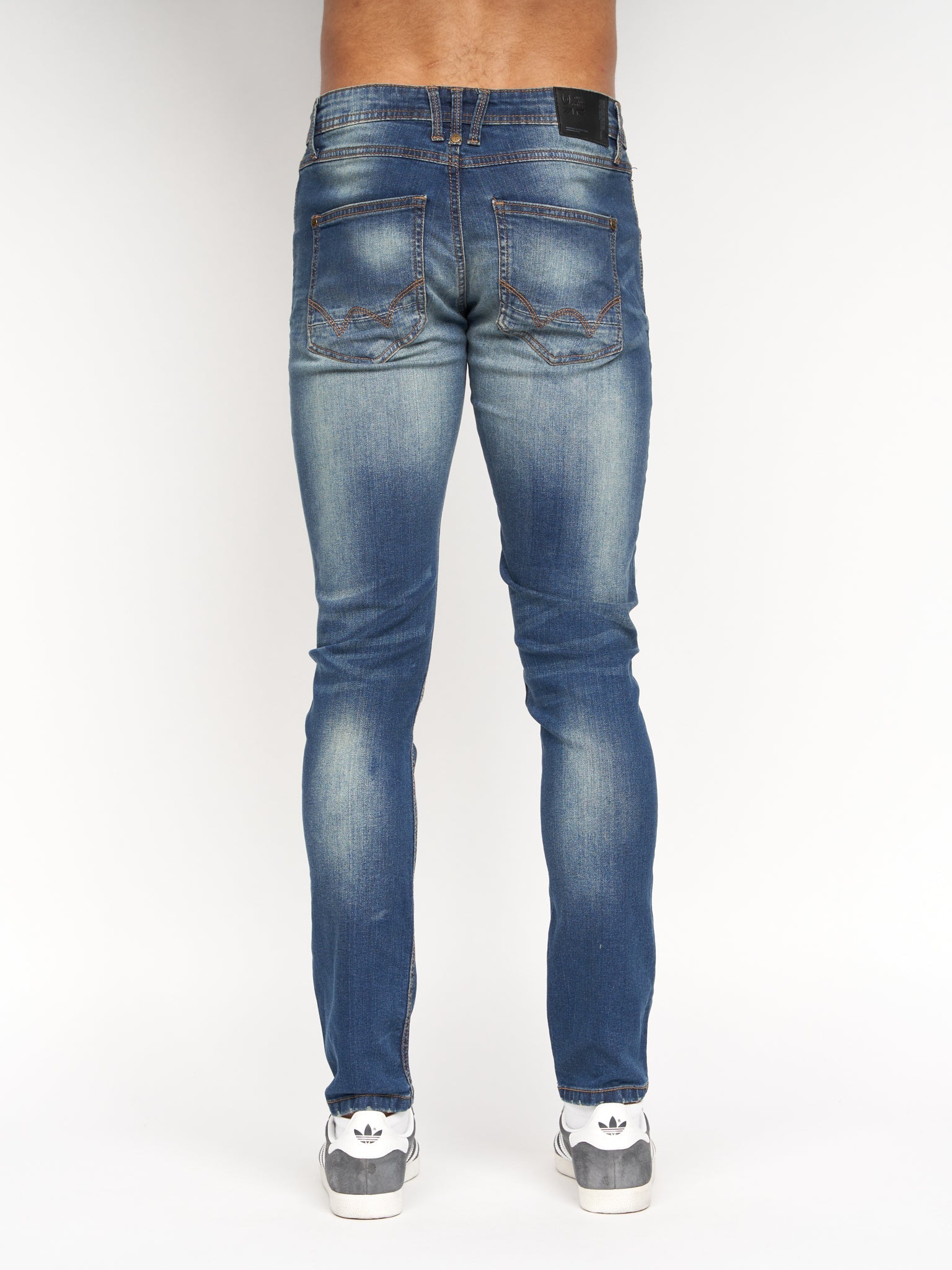 Tranfold Slim Fit Jeans Tinted Blue