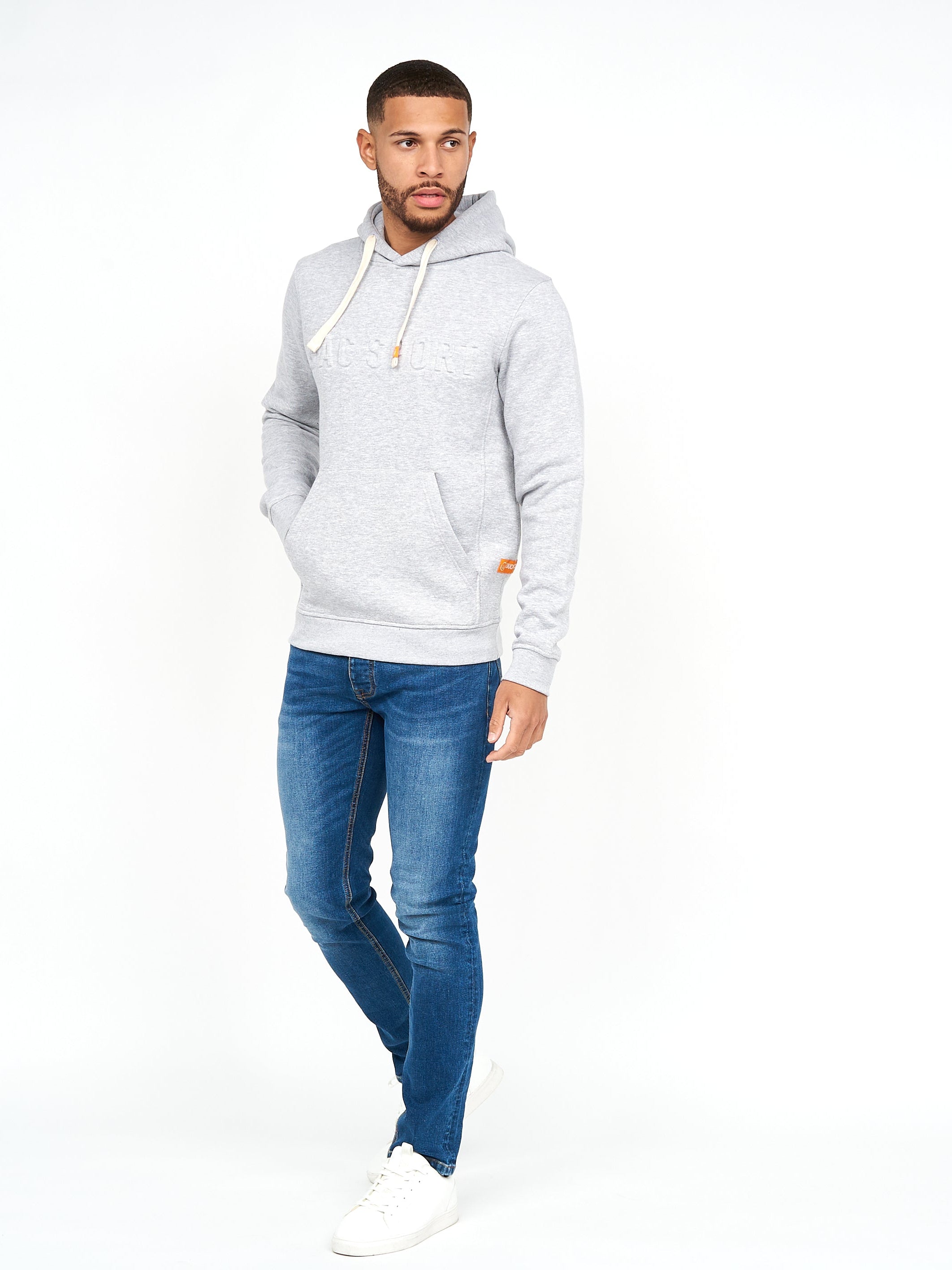 Mens Billmoore Hoodie Light Grey Marl – Duck and Cover