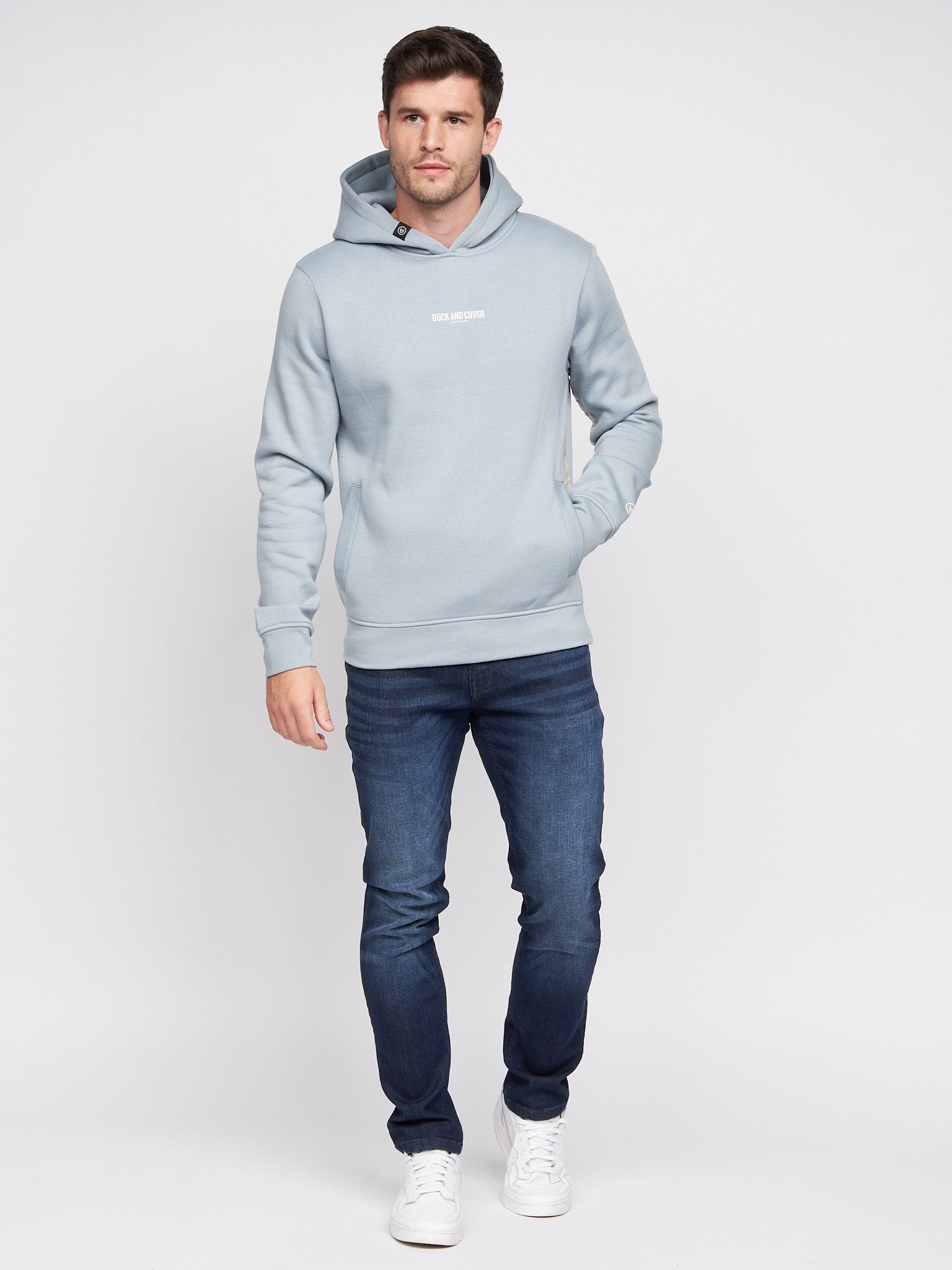 Mens Gathport Hoodie Light Blue – Duck and Cover