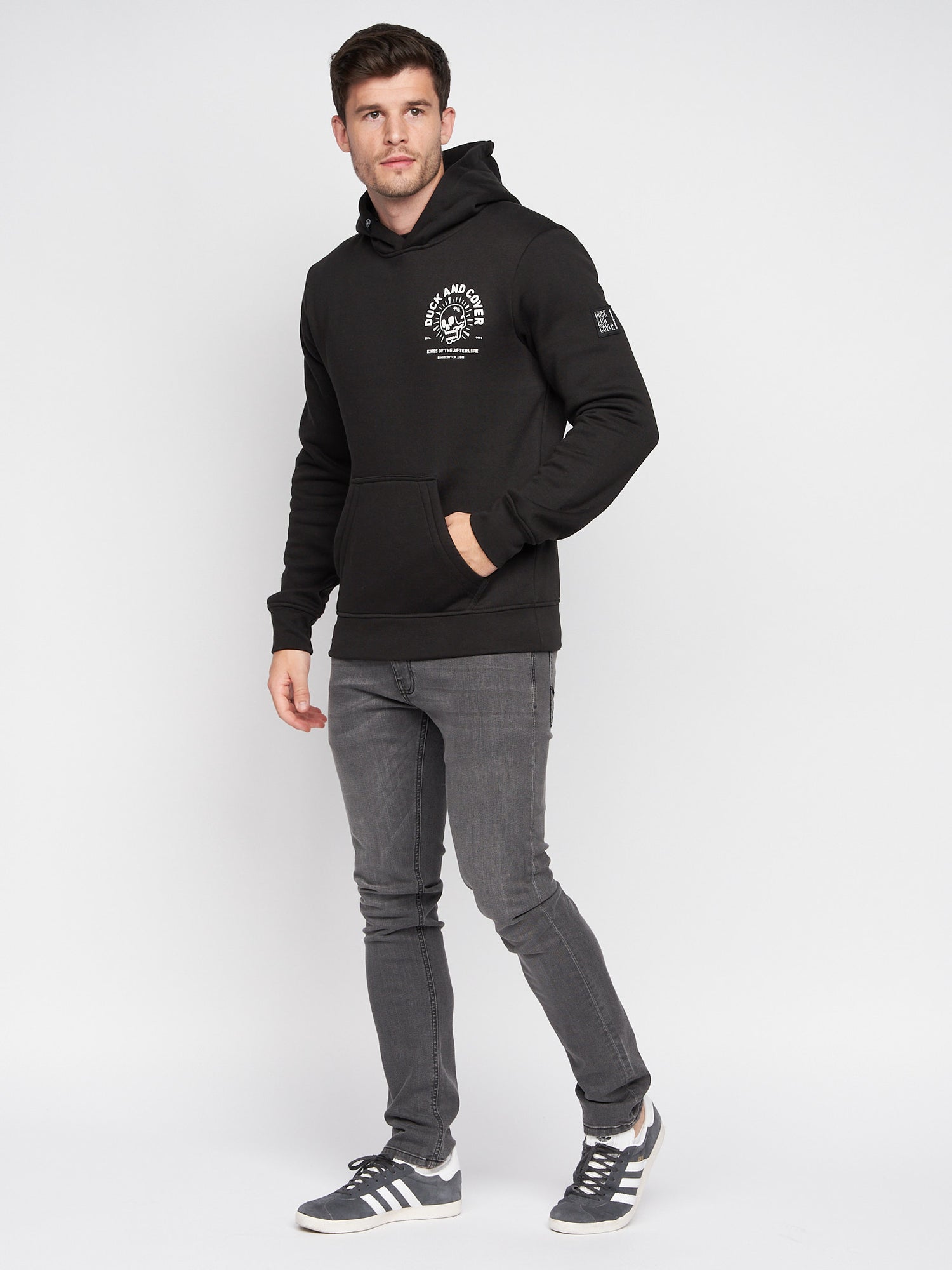 Duck & Cover - Mens Lenmore Hoodie Black – Duck and Cover