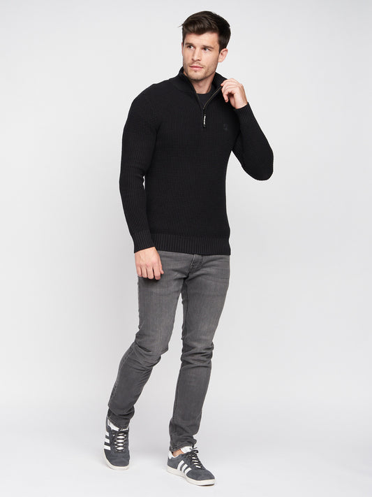 Firegards 1/4 Zip Knit Black