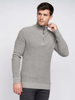 Firegards 1/4 Zip Knit Grey Marl