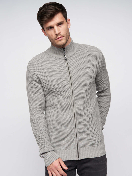 Gardfire Zip Thru Knit Grey Marl